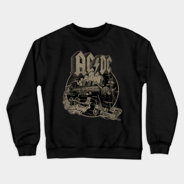 Rock N Roll Train Crewneck Sweatshirt by renatodsc